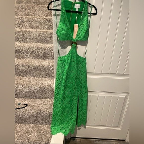 BNWT ALICE MCCALL LIME YVONNE MIDI DRESS - Picture 11 of 12